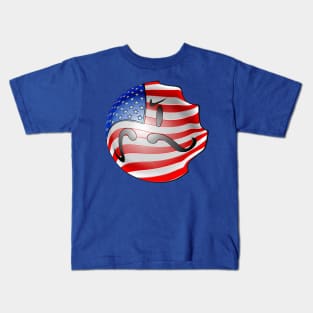 american flag of united states of america Kids T-Shirt